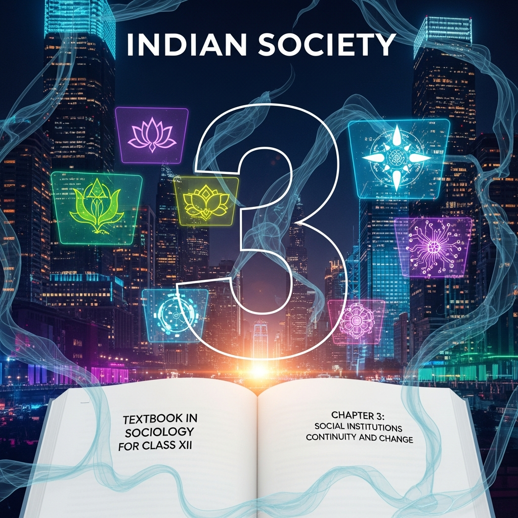 Complete Summary and Solutions for Social Institutions – Continuity and Change – NCERT Class XII Sociology, Chapter 3 – Concepts, Explanation, Questions, Answers