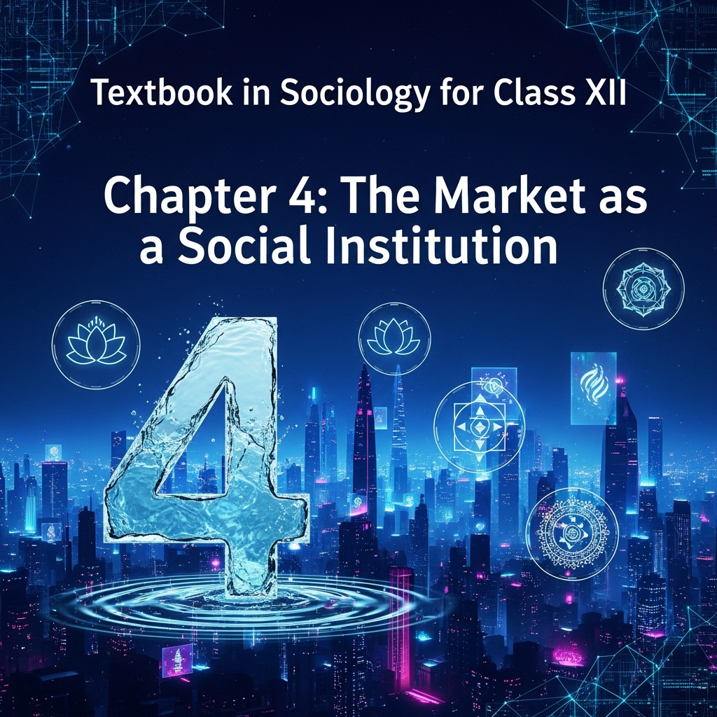 Complete Summary and Solutions for The Market as a Social Institution – NCERT Class XII Sociology, Chapter 4 – Concepts, Trade, Economy, Questions, Answers