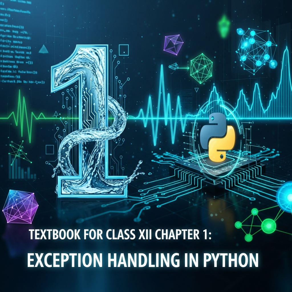 Complete Summary and Solutions for Exception Handling in Python – NCERT Class XII Computer Science, Chapter 1 – Syntax Errors, Exceptions, Built-in Exceptions, Raising and Handling Exceptions, Finally Clause, Questions, Answers