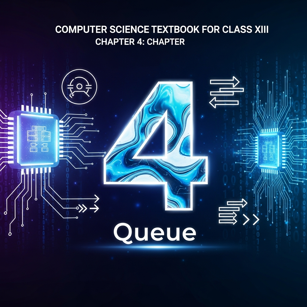 Complete Summary and Solutions for Queue – NCERT Class XII Computer Science, Chapter 4 – Introduction, Operations, Implementation, Deque, Applications, Questions, Answers