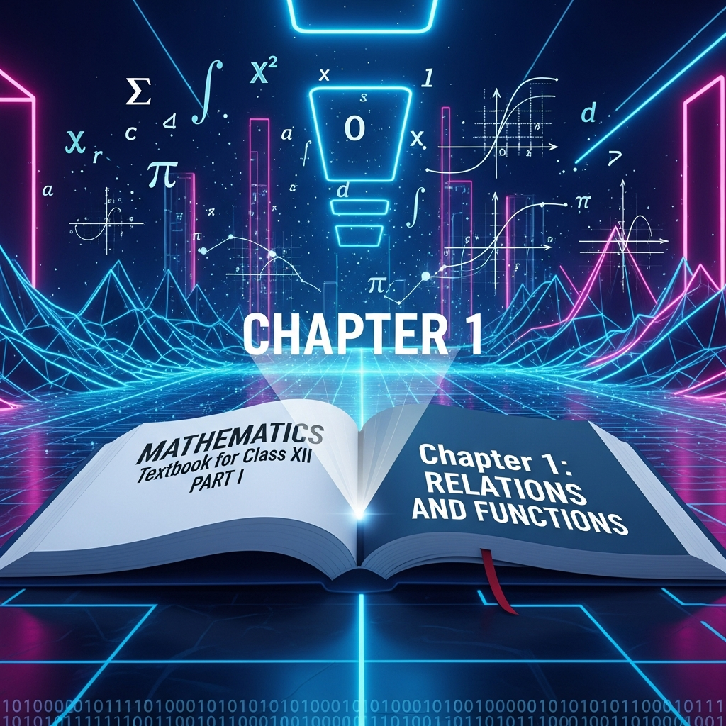 Complete Summary and Solutions for Relations and Functions – NCERT Class XII Mathematics Part I, Chapter 1 – Types of Relations, Functions, Domain, Range, Types of Functions, Composition, Inverse Functions