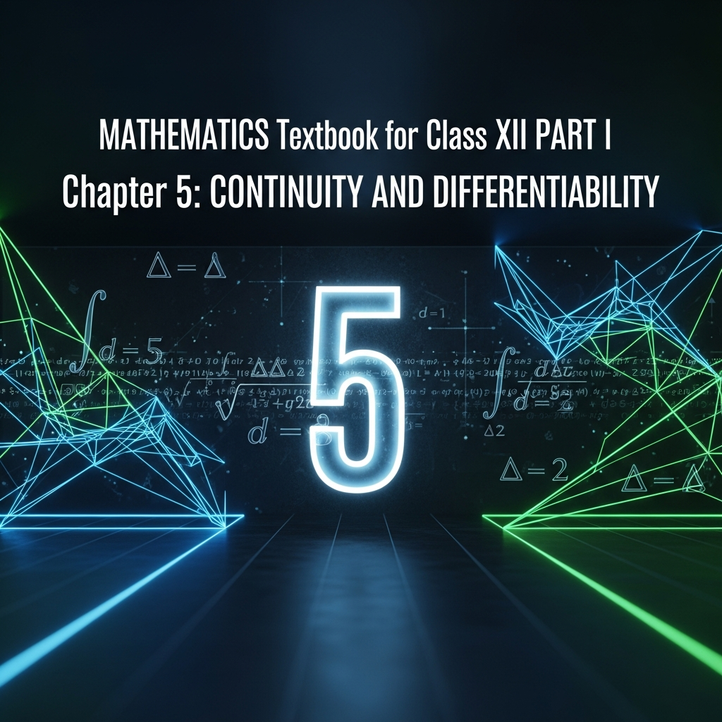 Complete Summary and Solutions for Continuity and Differentiability – NCERT Class XII Mathematics Part I, Chapter 5 – Limits, Continuity, Differentiability, Properties, and Applications