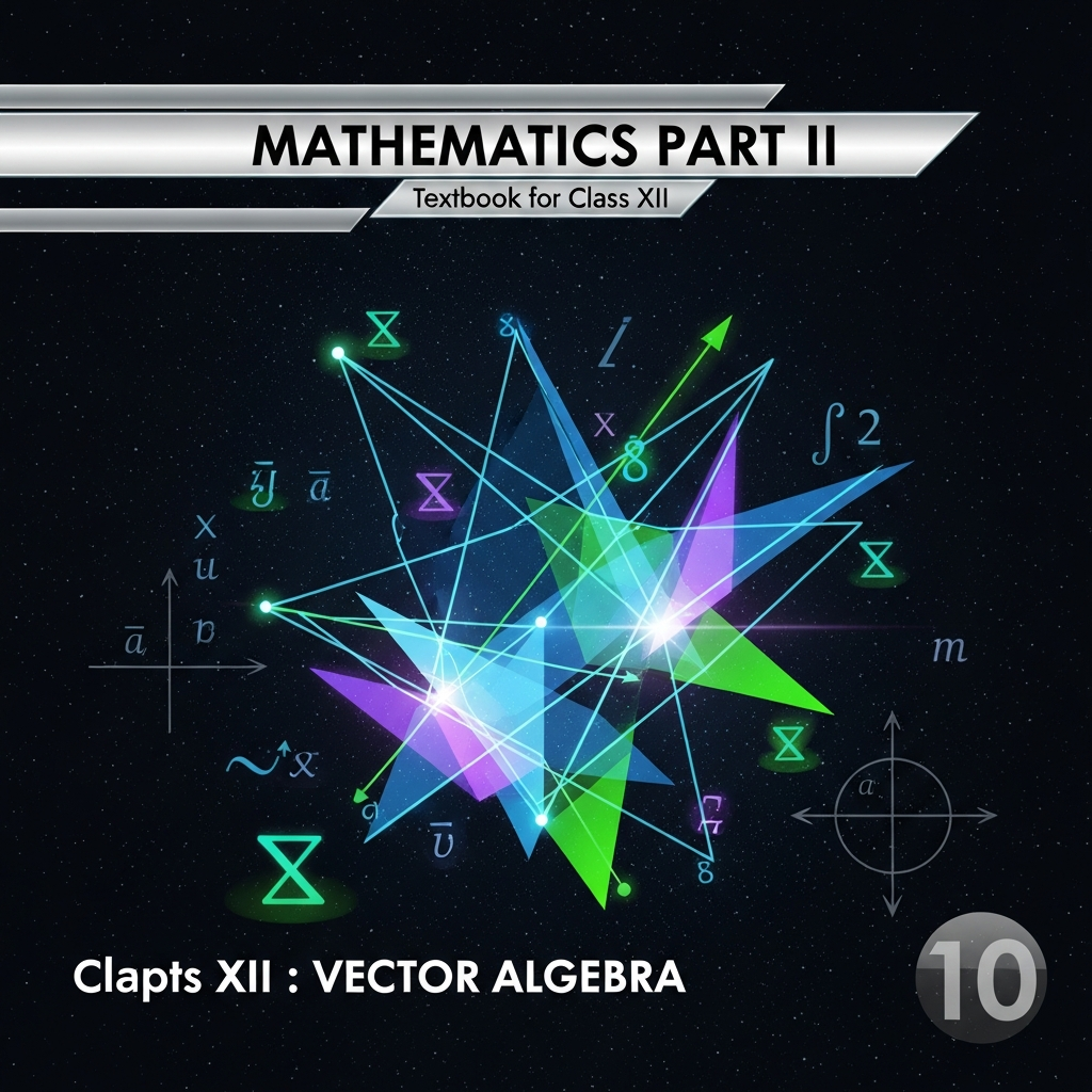 Complete Summary and Solutions for Vector Algebra – NCERT Class XII Mathematics Part II, Chapter 10 – Vectors, Operations, Scalar and Vector Products