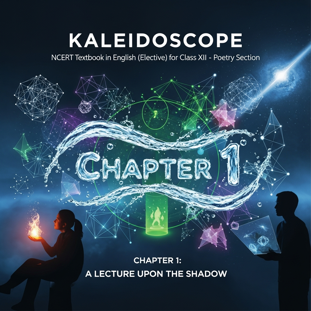 Complete Summary and Solutions for A Lecture Upon the Shadow – NCERT Class XII KALEIDOSCOPE English Elective, Chapter 1 – Poetry Summary, Explanation, Questions, Answers