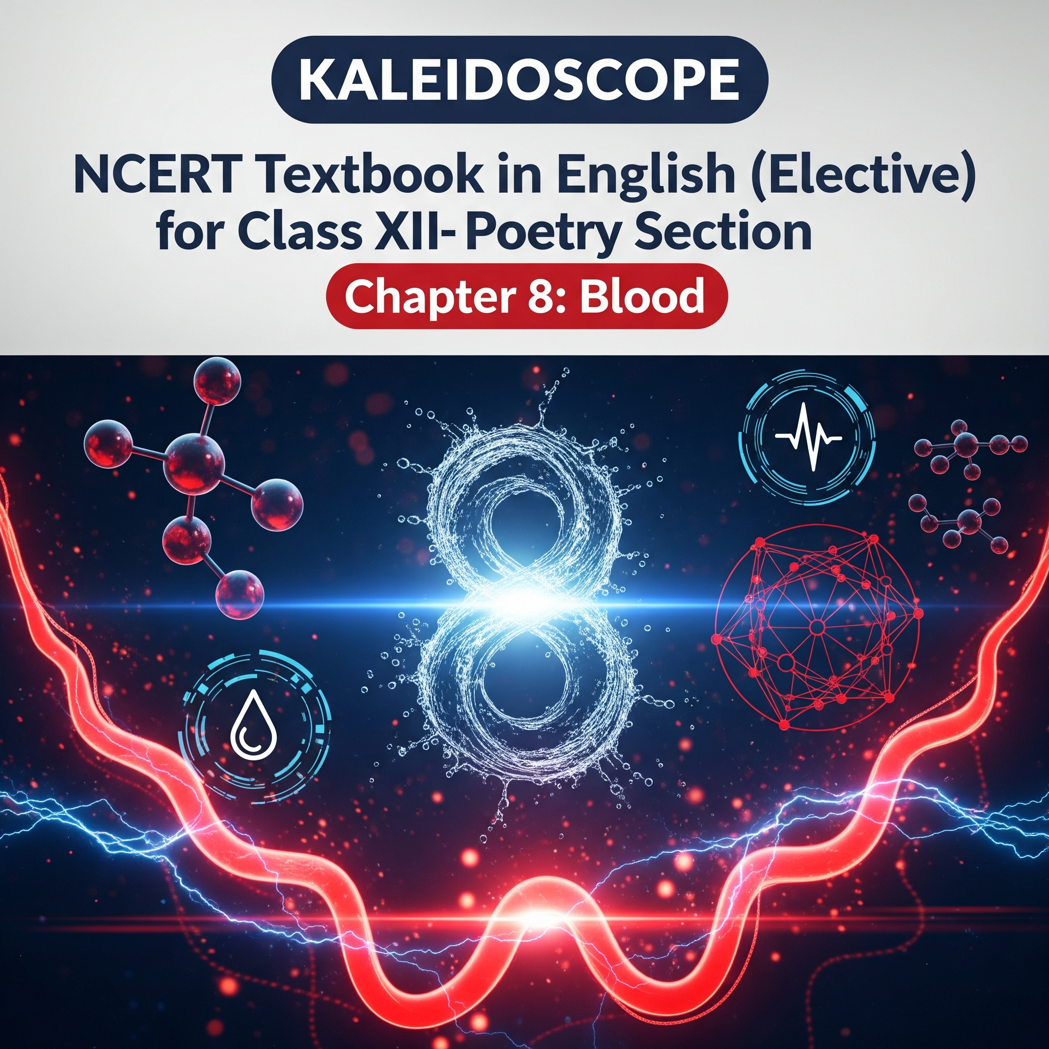 Complete Summary and Solutions for Blood – NCERT Class XII KALEIDOSCOPE English Elective, Chapter 8 – Poetry Summary, Explanation, Questions, Answers