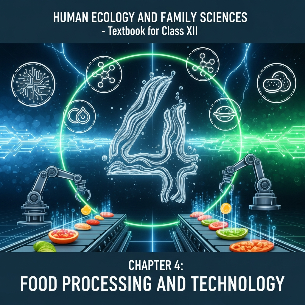 Complete Summary and Solutions for Food Processing and Technology тАУ NCERT Human Ecology and Family Sciences, Chapter 4 тАУ Study Summary, Explanation, Questions, Answers