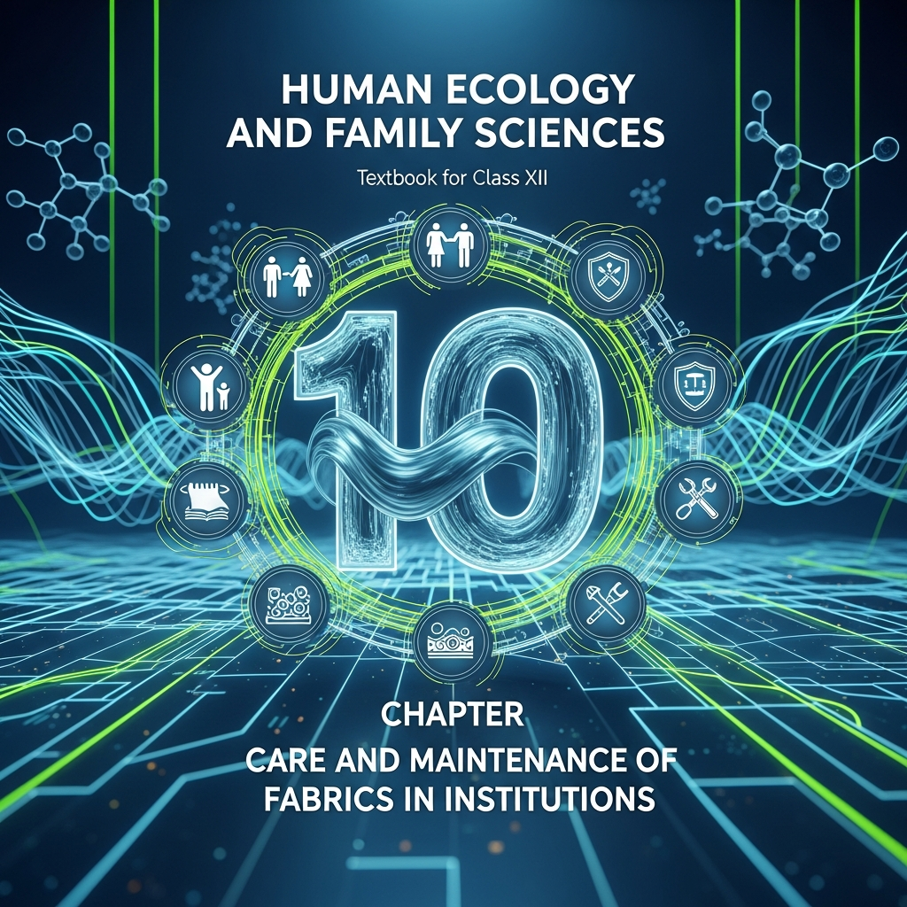 Complete Summary and Solutions for Care and Maintenance of Fabrics in Institutions тАУ NCERT Human Ecology and Family Sciences, Chapter 10 тАУ Study Summary, Explanation, Questions, Answers