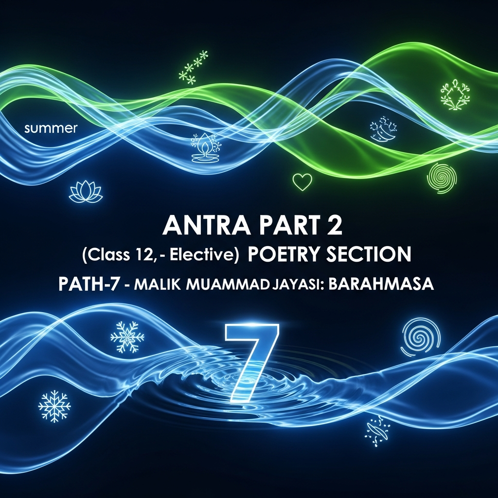 рдЕрдВрддрд░рд╛ рднрд╛рдЧ 2 тАУ рдХрдХреНрд╖рд╛ 12 рдХреЗ рд▓рд┐рдП рд╣рд┐рдВрджреА (рдРрдЪреНрдЫрд┐рдХ) рдХреА рдкрд╛рдареНрдпрдкреБрд╕реНрддрдХ рдХрд╛рд╡реНрдп рдЦрдВрдб тАУ рдорд▓рд┐рдХ рдореБрд╣рдореНрдордж рдЬрд╛рдпрд╕реА: рдмрд╛рд░рд╣рдорд╛рд╕рд╛я╗┐