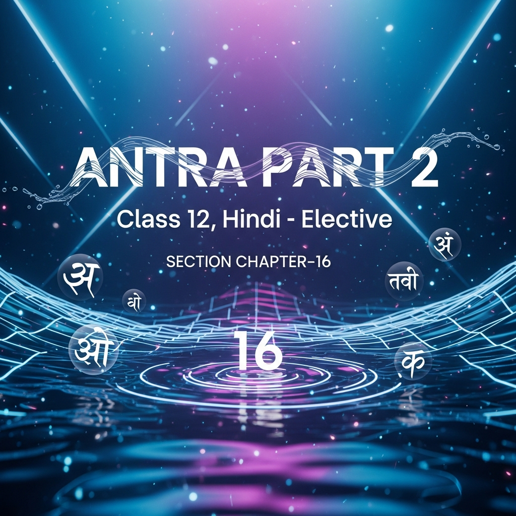 рдЕрдВрддрд░рд╛ рднрд╛рдЧ 2 тАУ рдХрдХреНрд╖рд╛ 12 рдХреЗ рд▓рд┐рдП рд╣рд┐рдВрджреА (рдРрдЪреНрдЫрд┐рдХ) рдХреА рдкрд╛рдареНрдпрдкреБрд╕реНрддрдХ story рдЦрдВрдб тАУ рдкрд╛рда-16