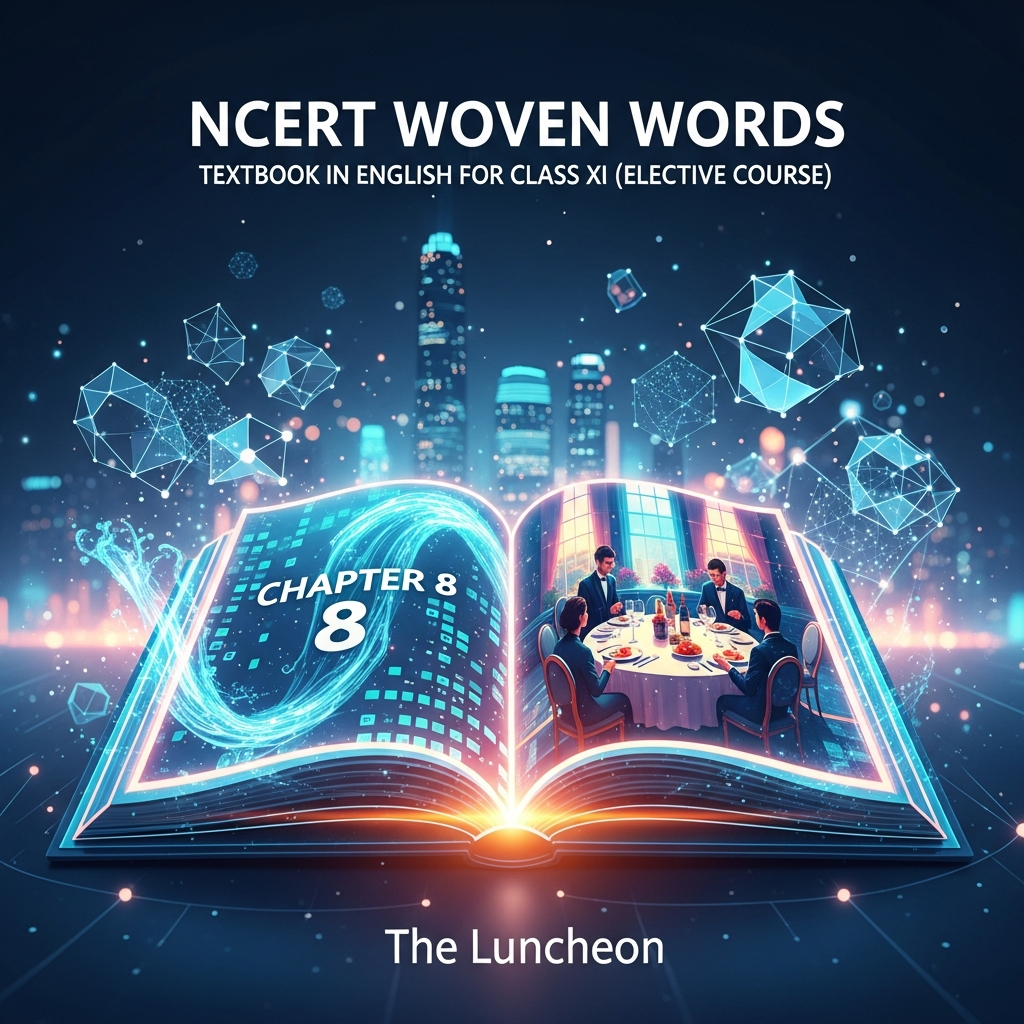 Complete Summary and Solutions for The Luncheon – Woven Words NCERT Class XI English Elective, Chapter 8 – Summary, Explanation, Questions, Answers