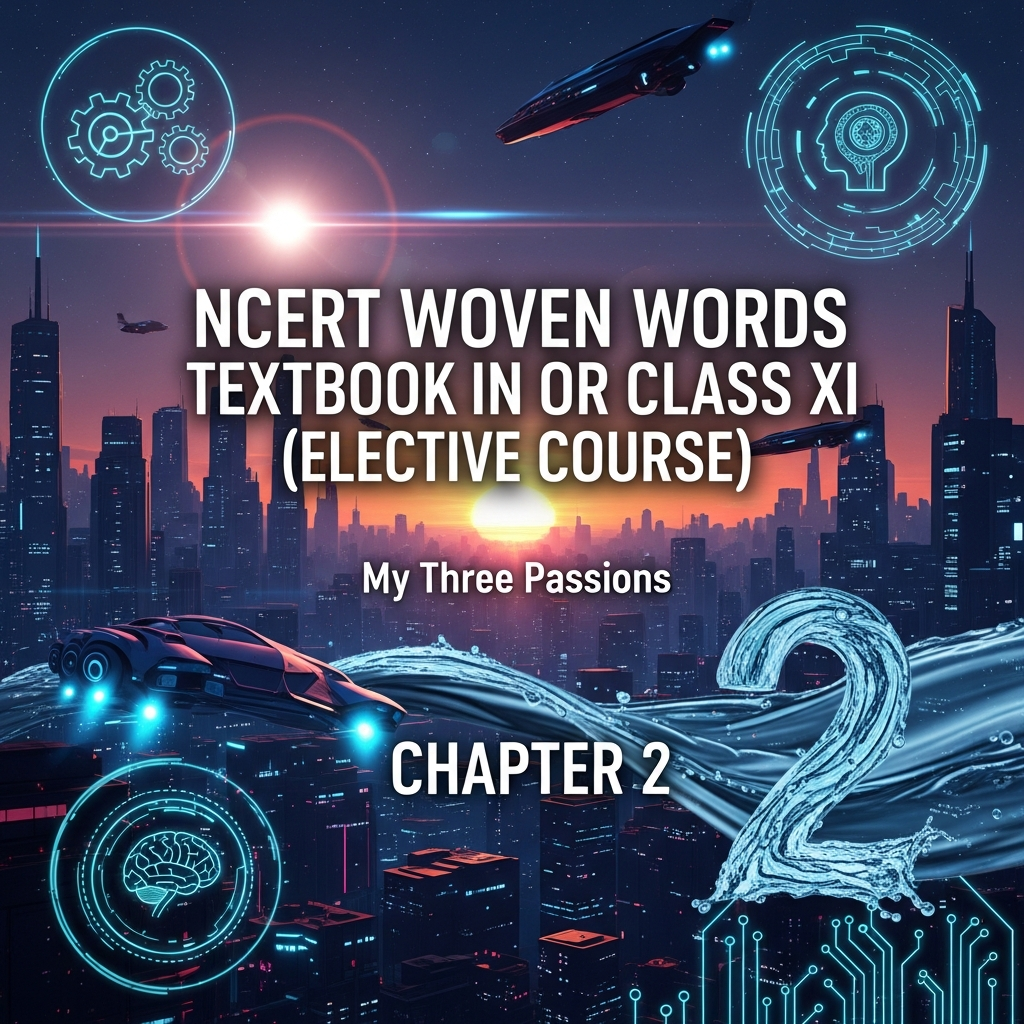 Complete Summary and Solutions for My Three Passions – NCERT Class XI English Woven Words, Essay Section, Chapter 2 – Explanation, Analysis, Questions, Answers