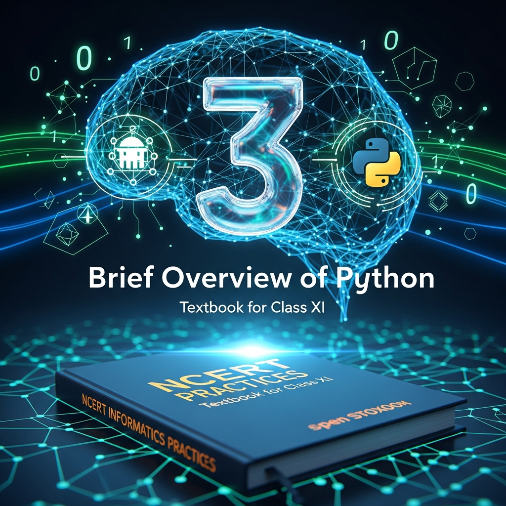 Complete Summary and Solutions for Brief Overview of Python – NCERT Class XI Informatics Practices, Chapter 3 – Explanation, Questions, Answers