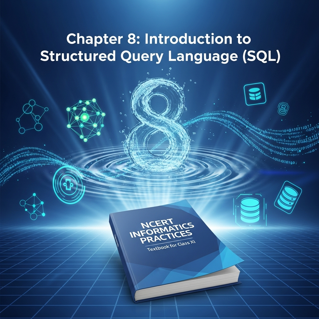Complete Summary and Solutions for Introduction to Structured Query Language (SQL) – NCERT Class XI Informatics Practices, Chapter 8 – Explanation, Questions, Answers
