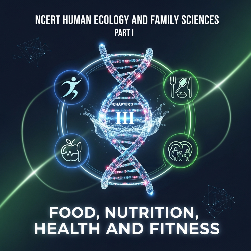 Complete Summary and Solutions for Food, Nutrition, Health and Fitness – NCERT Class XI Human Ecology and Family Sciences, Part I, Chapter 3 – Explanation, Questions, Answers