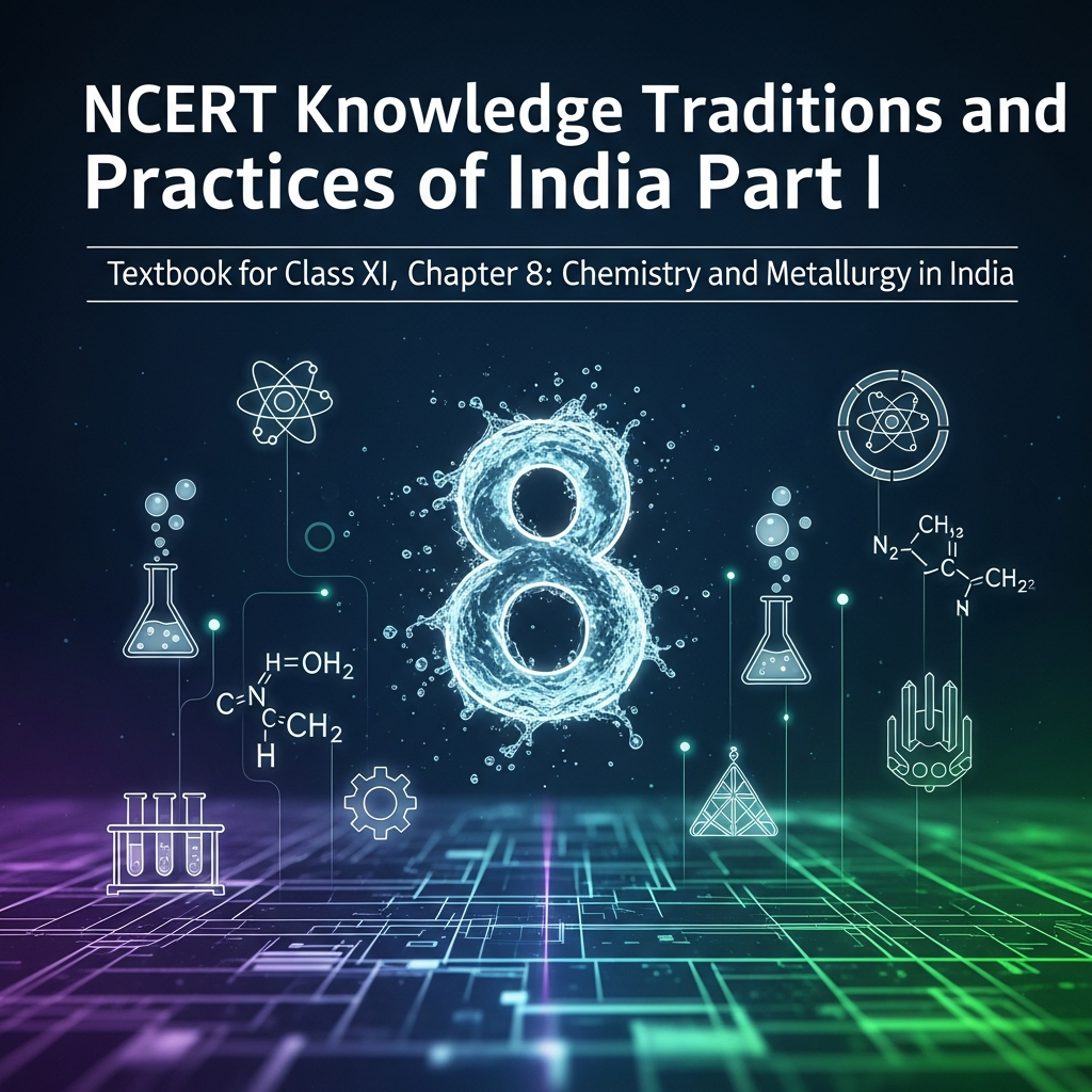 Knowledge Traditions and Practices of India Part I – Chemistry and Metallurgy in India (Chapter 8)
