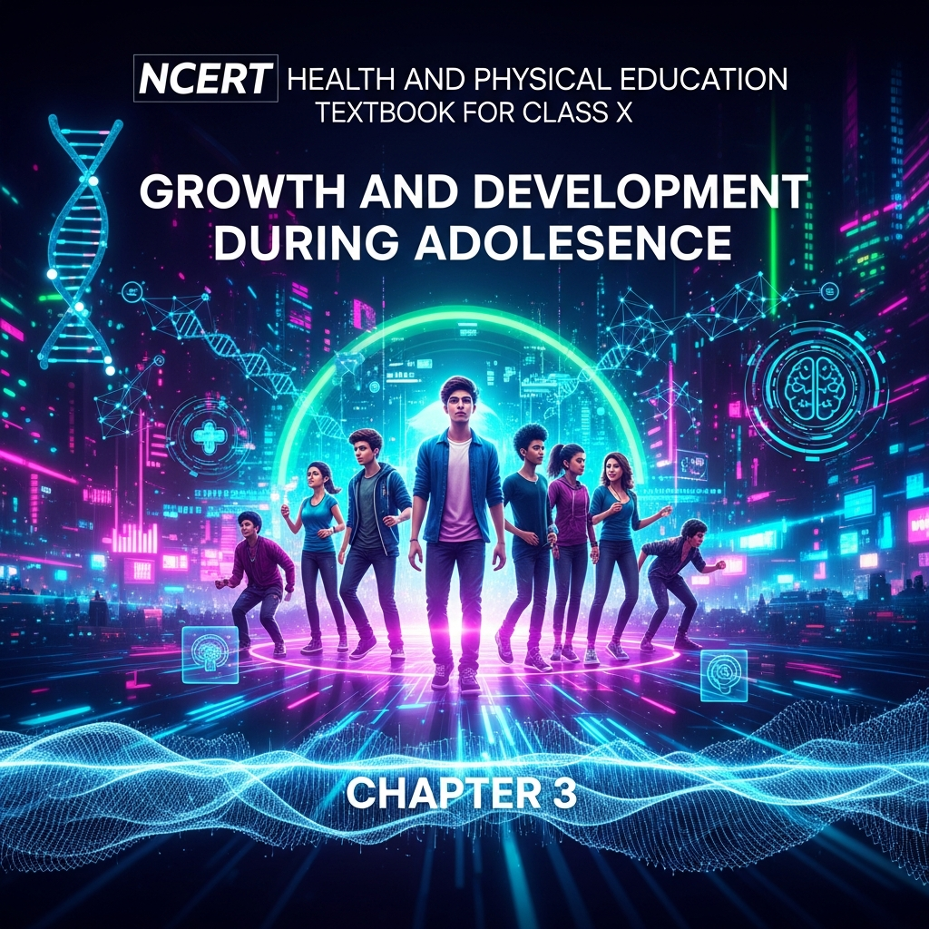 Complete Summary and Solutions for Growth and Development during Adolescence – NCERT Class X Health and Physical Education, Chapter 3 – Explanation, Questions, Answers