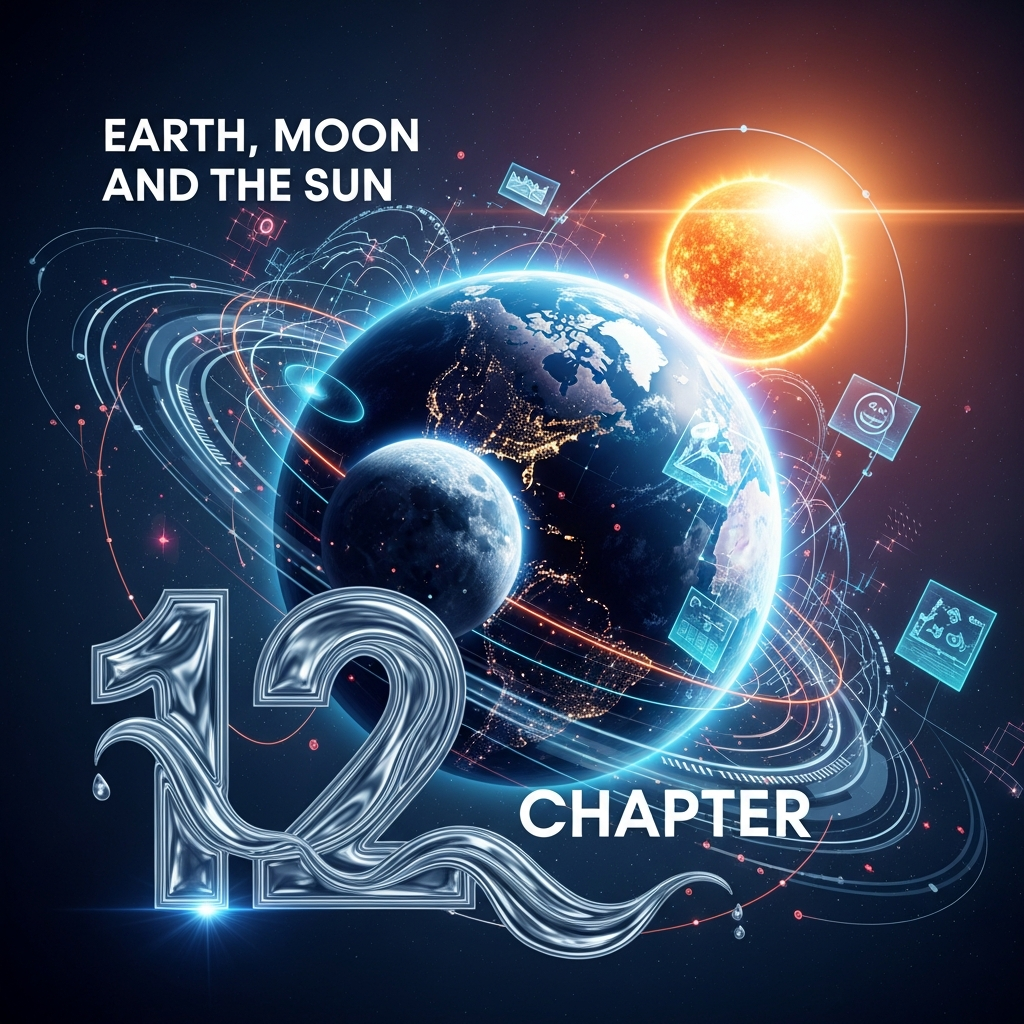 Class 7 Science Chapter 12: Earth, Moon, and the Sun | Rotation, Revolution, Day–Night Cycle, Phases of the Moon, Eclipses & Orbits Explained