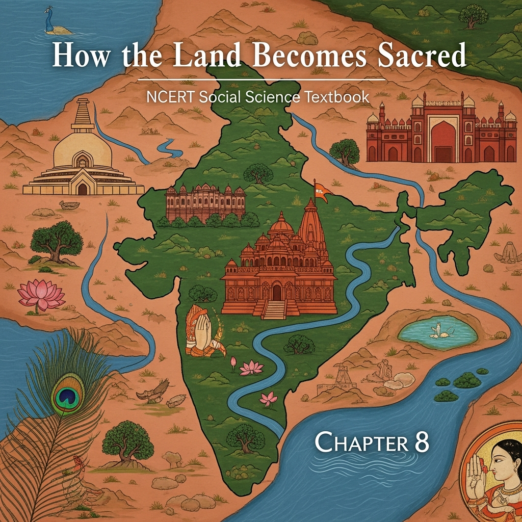 Class 7 Social Science Chapter 8: How the Land Becomes Sacred | Sacred Places, Pilgrimages, Tirtha Networks & Cultural Integration of India
