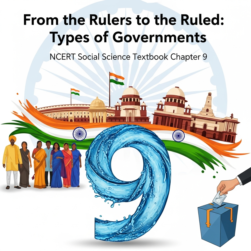 Class 7 Social Science Chapter 9: From the Rulers to the Ruled – Types of Governments | Democracy, Monarchy, Theocracy, Dictatorship, Fundamental Rights & Participation