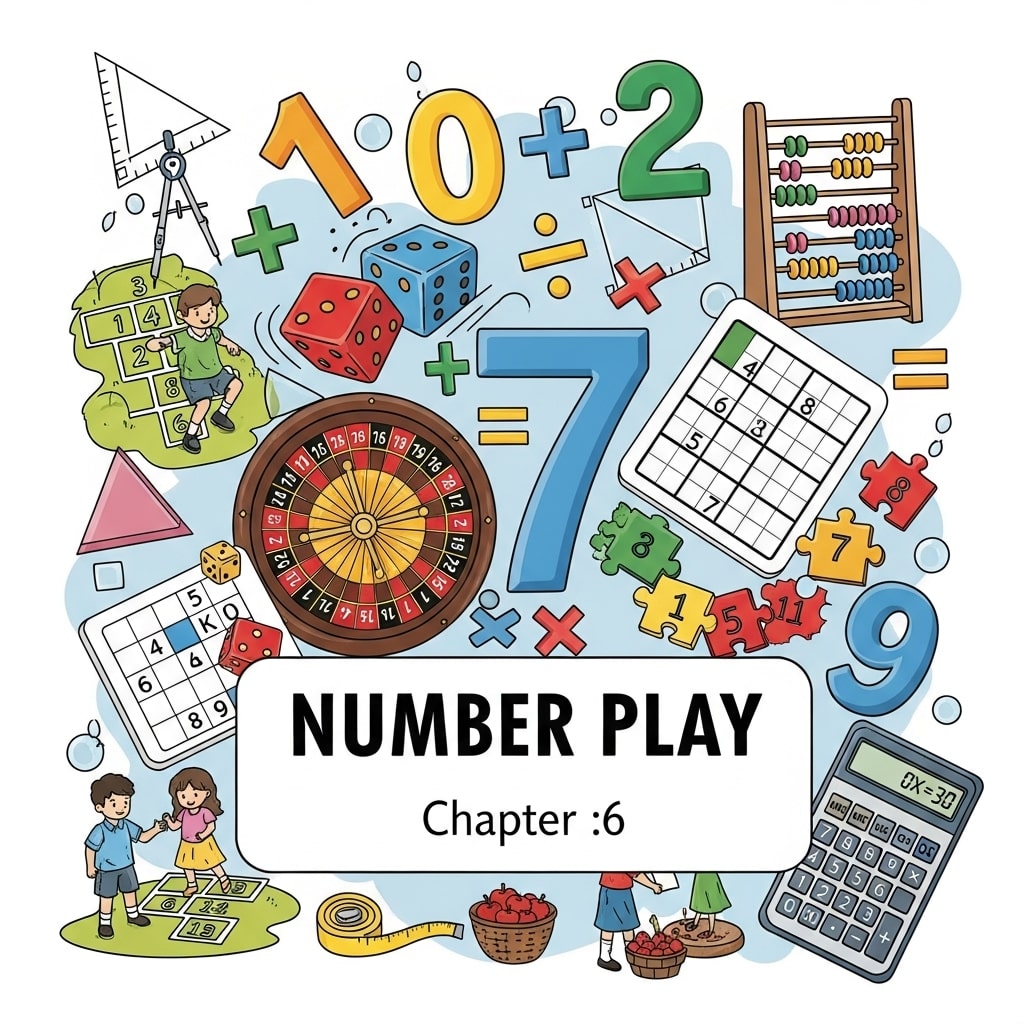 Class 7 Maths Ch 6: Number Play – explore fun puzzles with heights, even–odd parity, grids and algebraic expressions to build strong number sense, with notes, solved reasoning questions and quiz for CBSE Exam