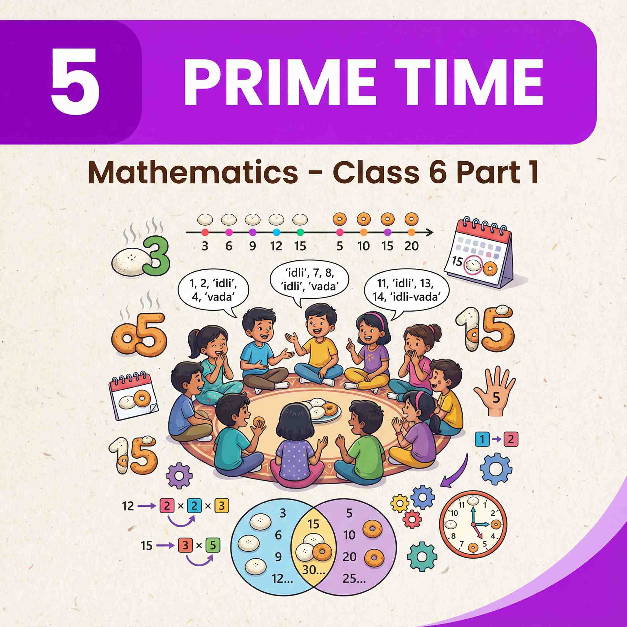 Complete Summary, Explanations, and Solutions for Prime Time â Ganita Prakash Class VI, Chapter 5 â Factors, Multiples, Prime Numbers, Co-primes, Questions, Answers