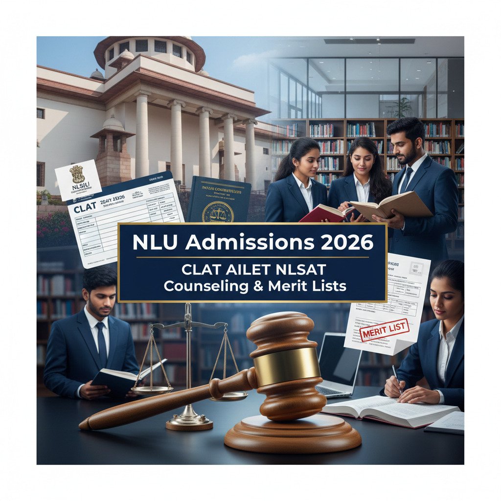 NLU Admissions 2026: CLAT/AILET Counselling Updates & NLSAT Dates