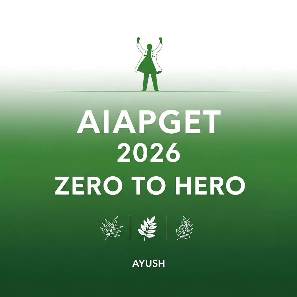 AIAPGT 2025–2026 Roadmap: From Zero to Hero Study Plan (MD/MS Ayurveda)