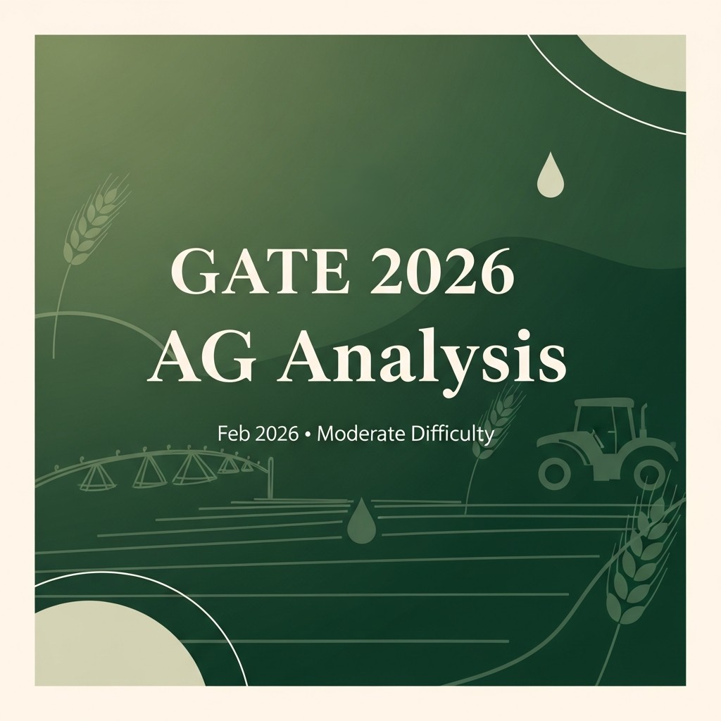 GATE 2026 Agricultural Engineering (AG) Paper Analysis & Cutoff Guide