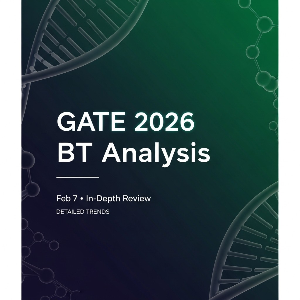 GATE 2026 Biotechnology (BT) Paper Analysis: Difficulty, Weightage & Expected Cutoffs
