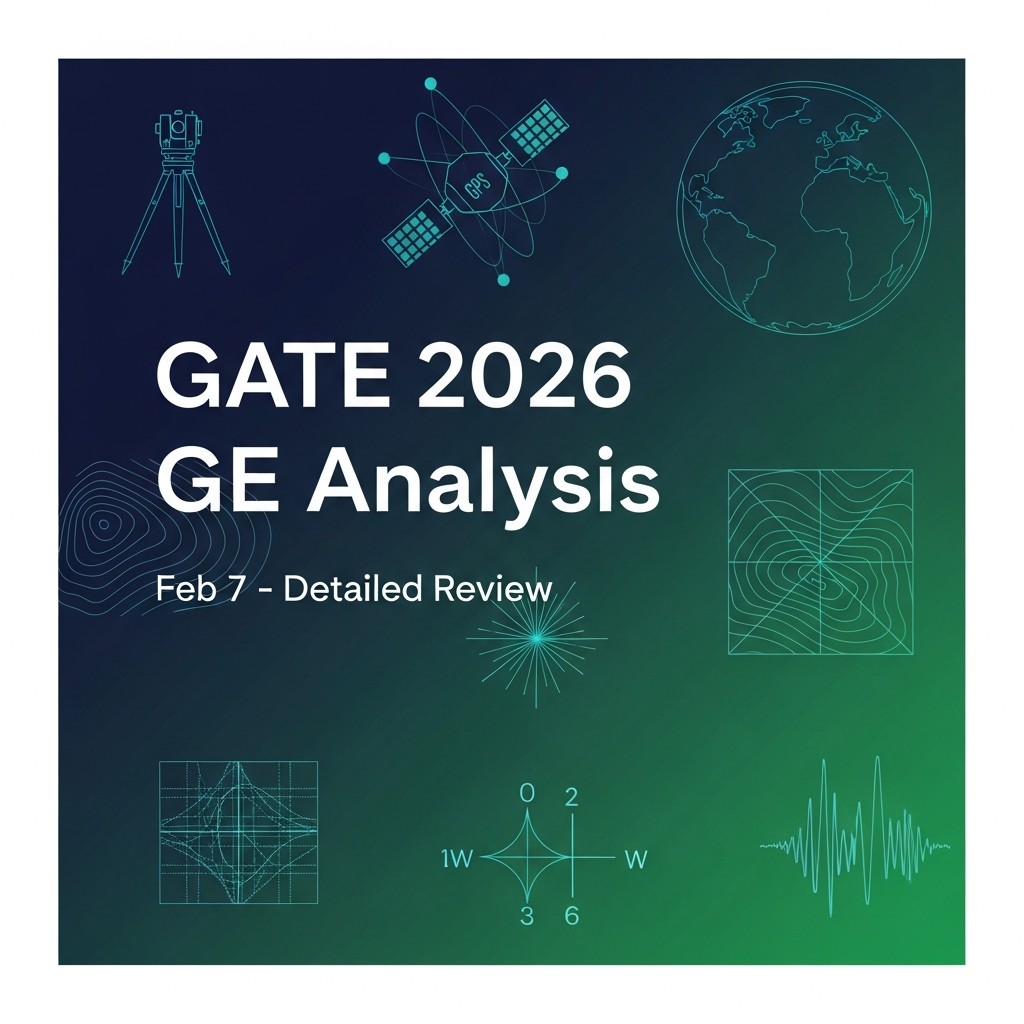 GATE 2026 Geomatics Engineering (GE) Paper Analysis: Difficulty & Cutoffs
