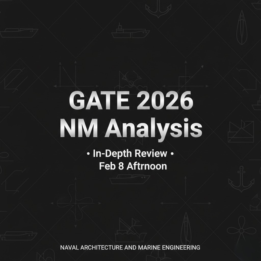 GATE 2026 Naval Architecture (NM) Paper Analysis: Difficulty & Cutoffs