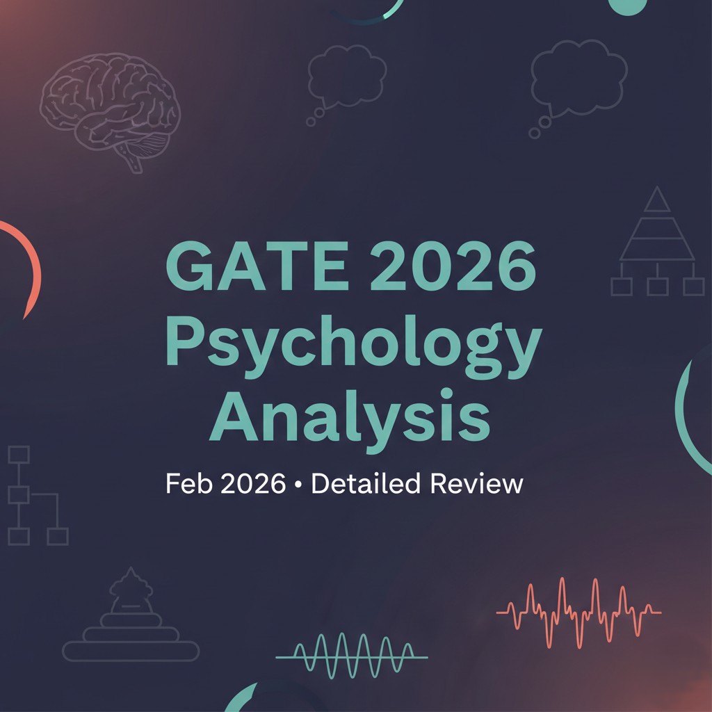 GATE 2026 Psychology (XH-C5) Paper Analysis: Difficulty, Weightage & Cutoffs