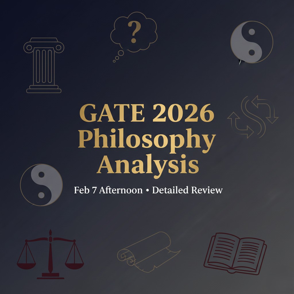 GATE 2026 Philosophy (XH-C4) Paper Analysis: Difficulty, Weightage & Cutoffs