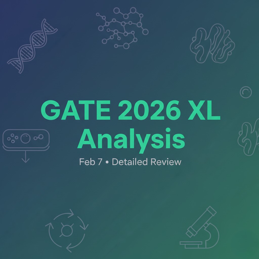 GATE 2026 Life Sciences (XL) Paper Analysis: Difficulty, Weightage & Cutoffs