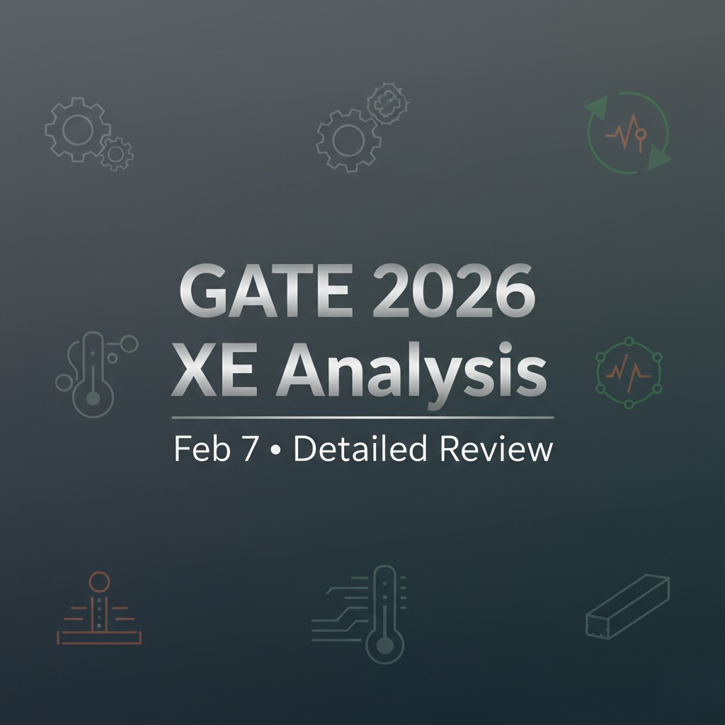 GATE 2026 Engineering Sciences (XE) Paper Analysis: Difficulty & Cutoffs