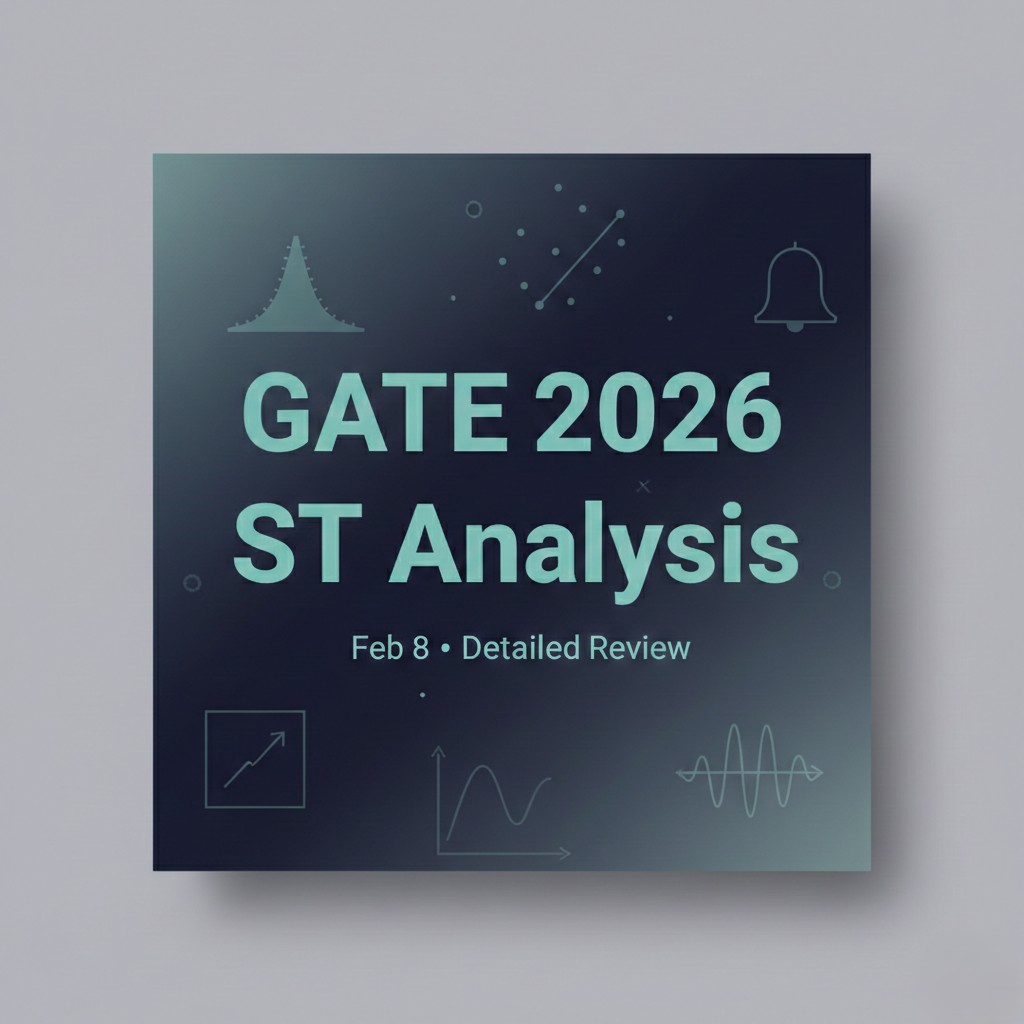 GATE 2026 Statistics (ST) Paper Analysis: Difficulty, Weightage & Expected Cutoffs