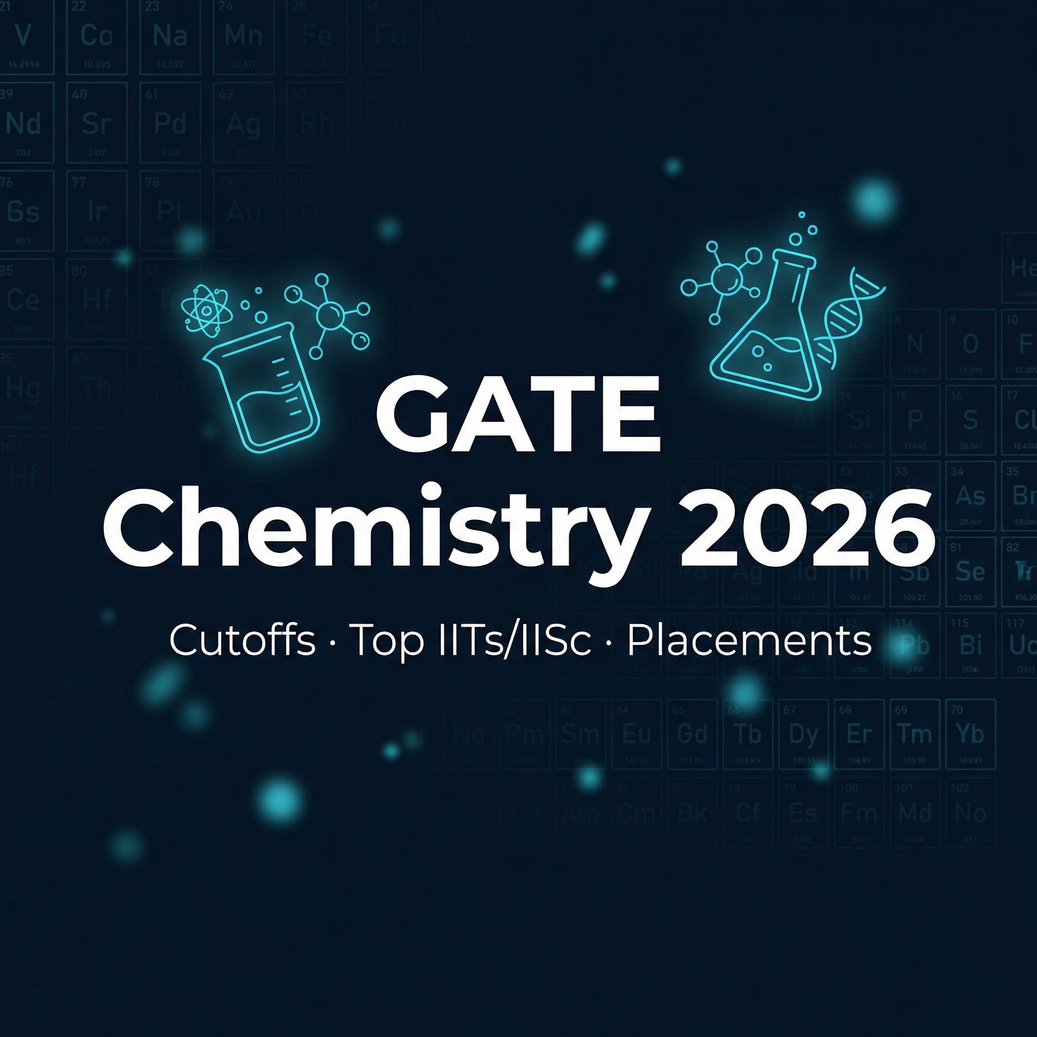 GATE Chemistry 2026: Cutoff, Top Colleges, Rank vs Score & Placements