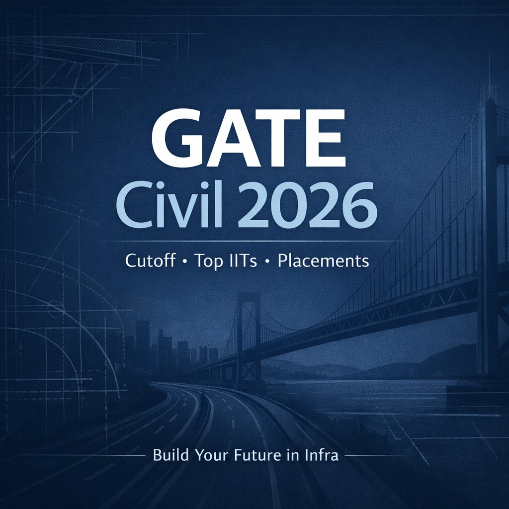 GATE Civil Engineering 2026: Expected Cutoff, Top IITs & Placements