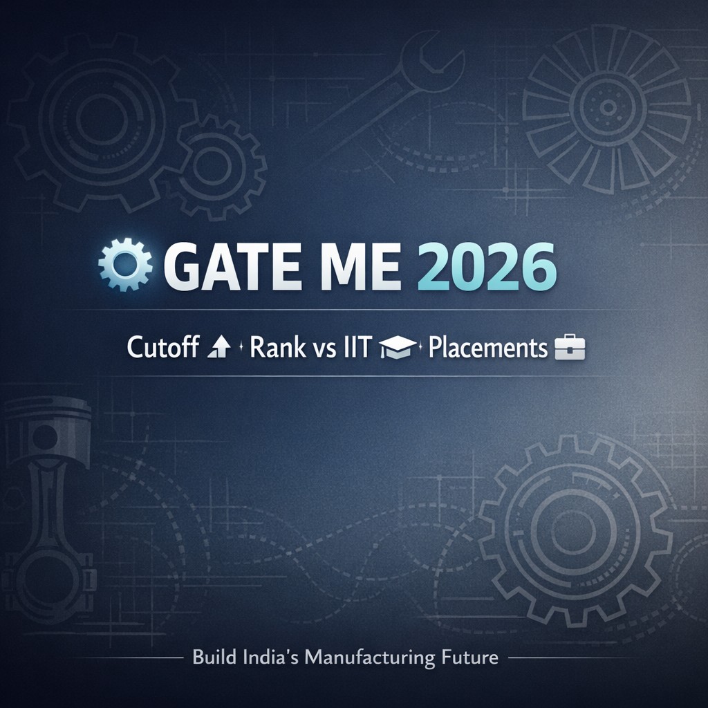 GATE Mechanical Engineering 2026: Expected Cutoff, Rank vs IIT, Placements Guide