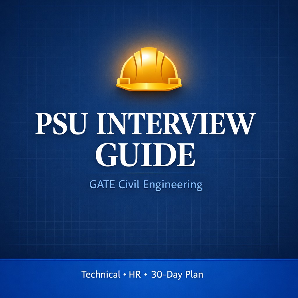 GATE Civil PSU Interview Guide 2026: Crack Technical & HR Rounds with Confidence