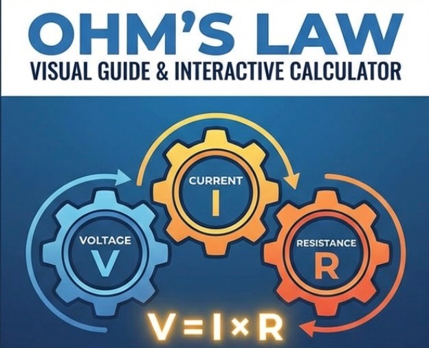 Ohm's Law Visual Guide with Interactive Calculator