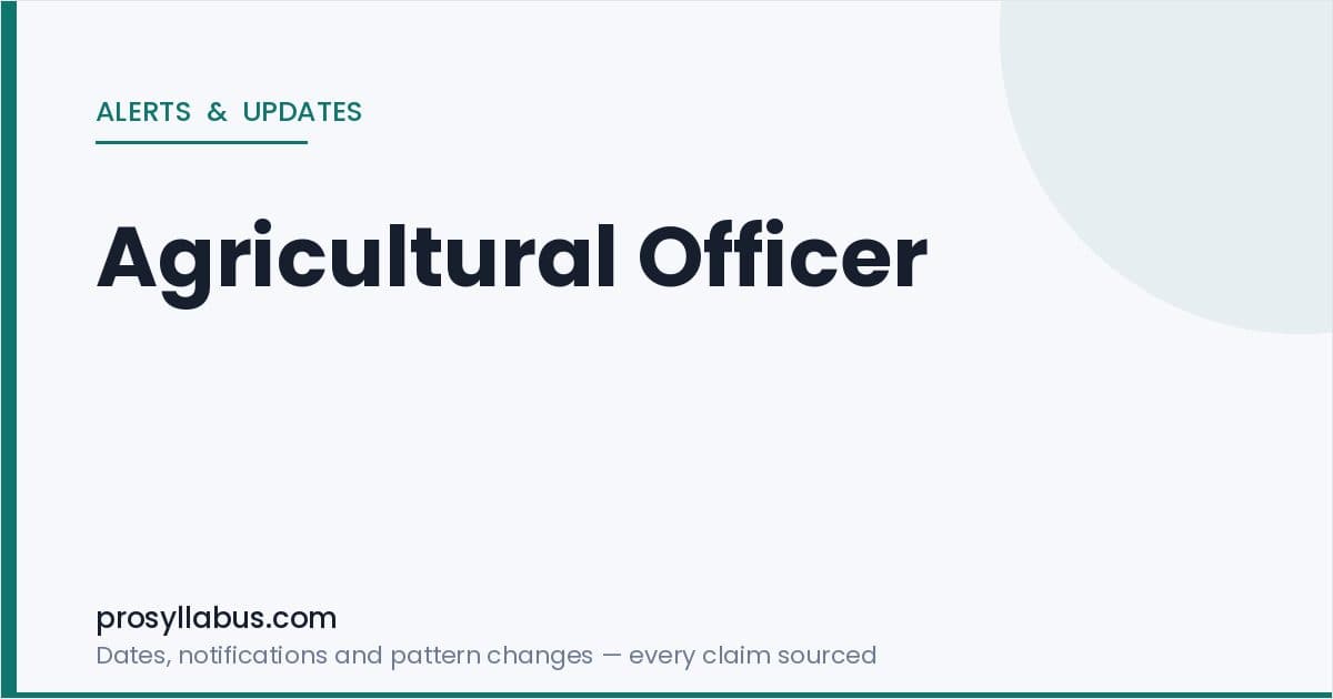 Alerts and Updates for Agricultural Officer