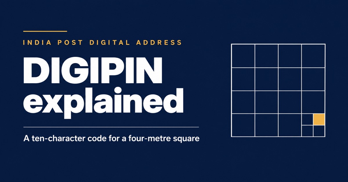 DIGIPIN Explained: India Post’s 10-Character Digital Address Code