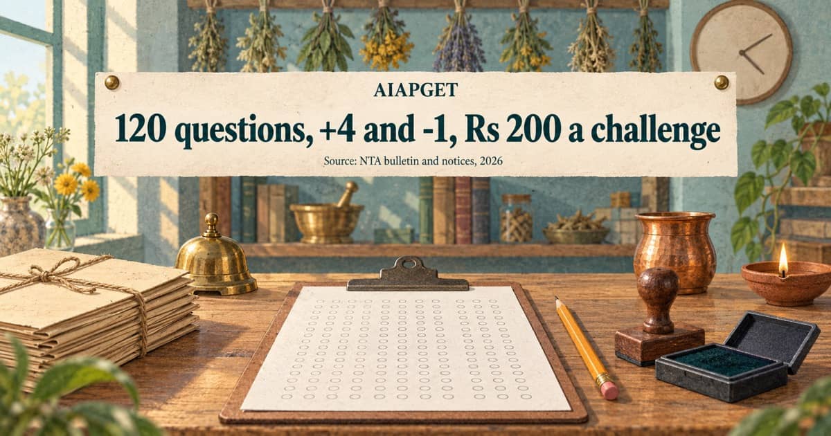 AIAPGET Answer Key, Recorded Responses and Exam Pattern: What NTA Publishes