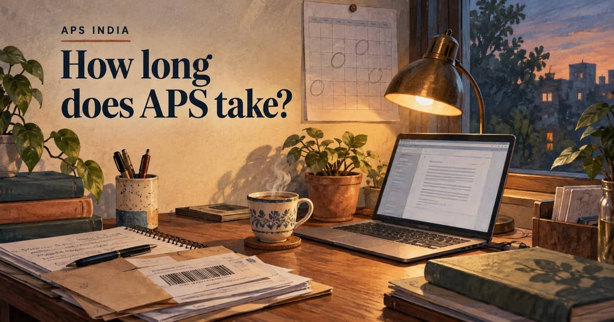 APS Processing Time 2026: What APS India Says, and How to Plan Around It