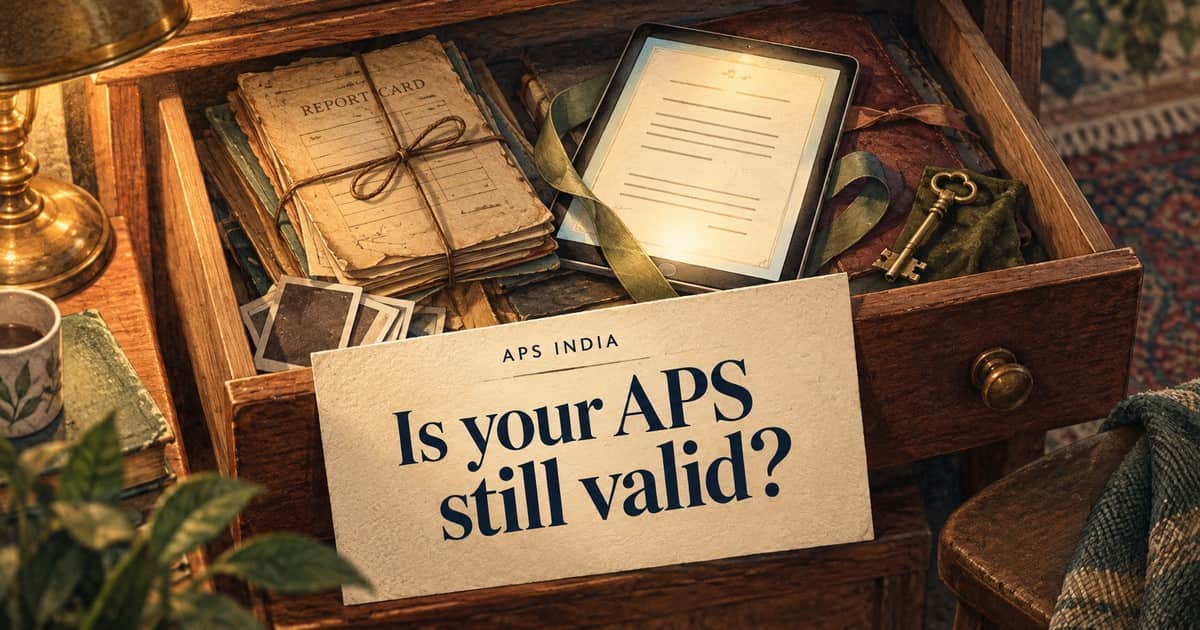 APS Certificate Validity: Do You Need a New One for a Later Intake?