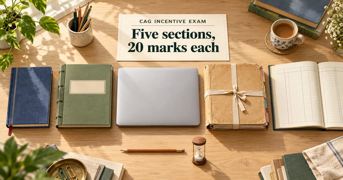 CAG Incentive Exam for Sr. Accountants: Syllabus, Pattern and Pass Mark