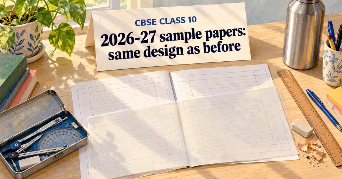 One Class Math Paper Sample CBSE Class 10 Sample Papers 2026-27 and Marking Schemes, by Subject