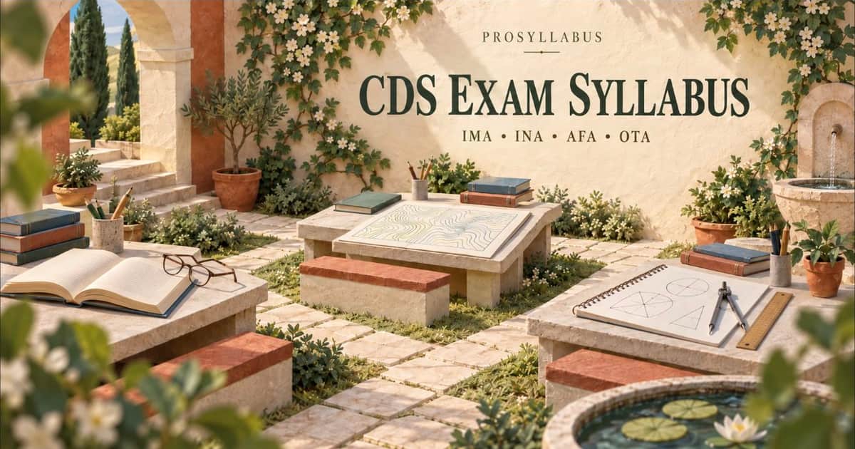 CDS Exam Syllabus: Subject-wise Pattern for IMA, INA, AFA and OTA