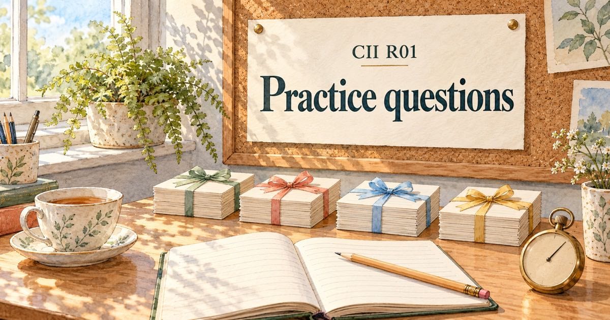 Cii R01 CII R01 Practice Questions: 3 Worked Examples for the 2026/27 Syllabus